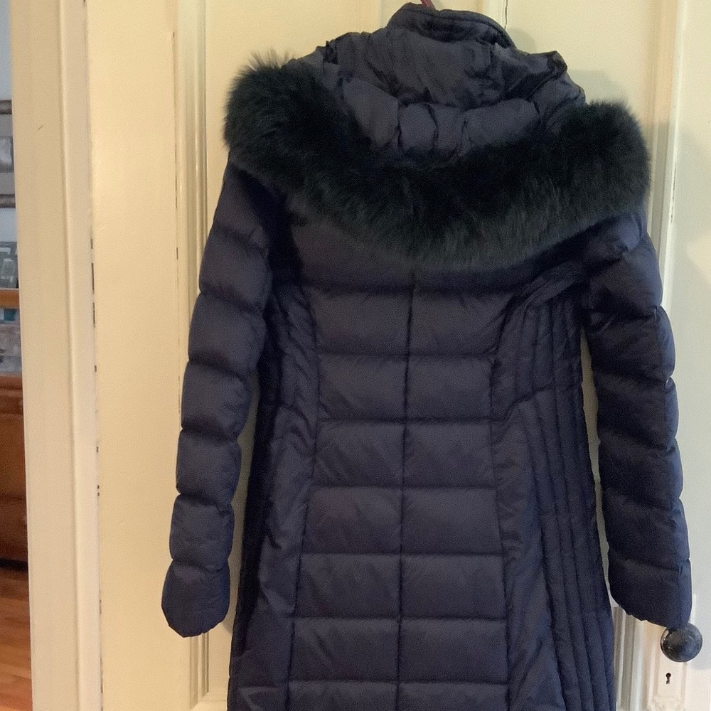 Navy Snowman Puffer Coat M - Picture 6 of 9